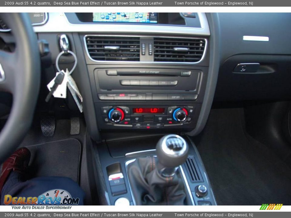 2009 Audi S5 4.2 quattro Deep Sea Blue Pearl Effect / Tuscan Brown Silk Nappa Leather Photo #24