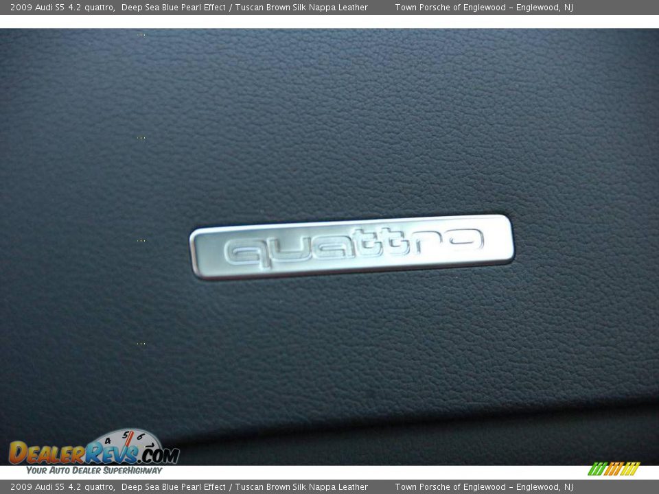 2009 Audi S5 4.2 quattro Deep Sea Blue Pearl Effect / Tuscan Brown Silk Nappa Leather Photo #27