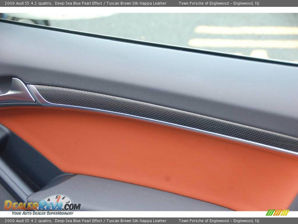 2009 Audi S5 4.2 quattro Deep Sea Blue Pearl Effect / Tuscan Brown Silk Nappa Leather Photo #29