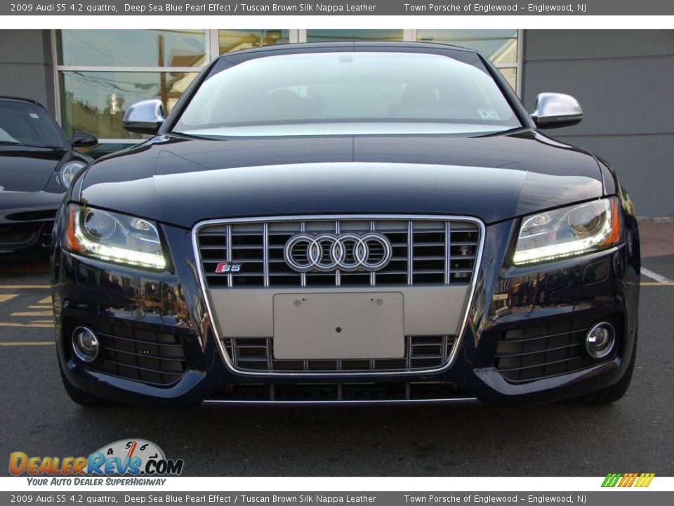 2009 Audi S5 4.2 quattro Deep Sea Blue Pearl Effect / Tuscan Brown Silk Nappa Leather Photo #31