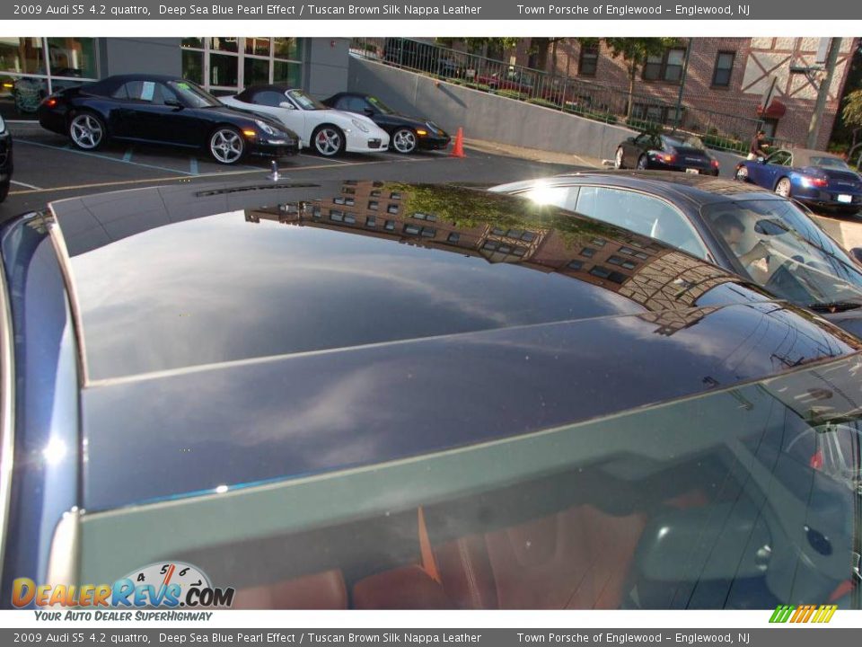 2009 Audi S5 4.2 quattro Deep Sea Blue Pearl Effect / Tuscan Brown Silk Nappa Leather Photo #33