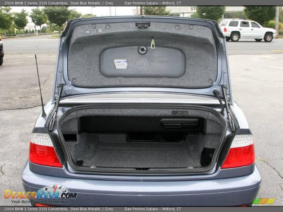 2004 BMW 3 Series 330i Convertible Steel Blue Metallic / Grey Photo #6