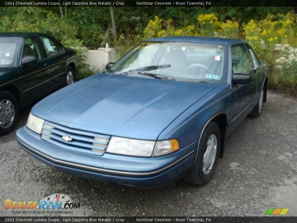 1991 Chevrolet Lumina Coupe Light Sapphire Blue Metallic / Gray Photo #3