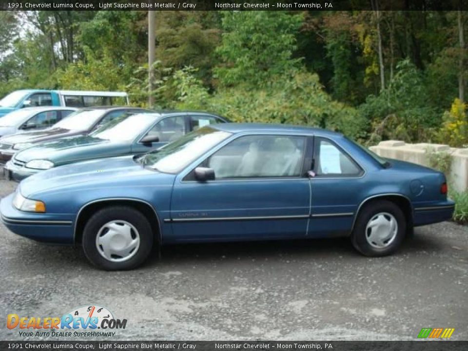 1991 Chevrolet Lumina Coupe Light Sapphire Blue Metallic / Gray Photo #4