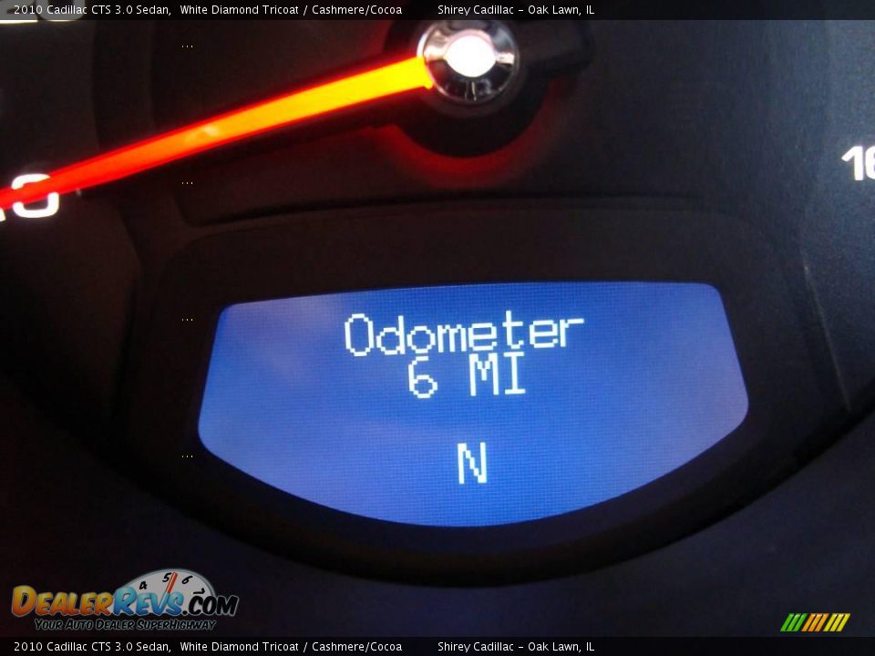 2010 Cadillac CTS 3.0 Sedan White Diamond Tricoat / Cashmere/Cocoa Photo #19