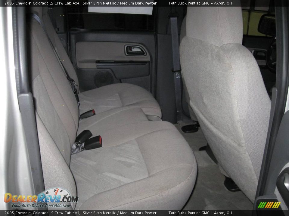 2005 Chevrolet Colorado LS Crew Cab 4x4 Silver Birch Metallic / Medium Dark Pewter Photo #14