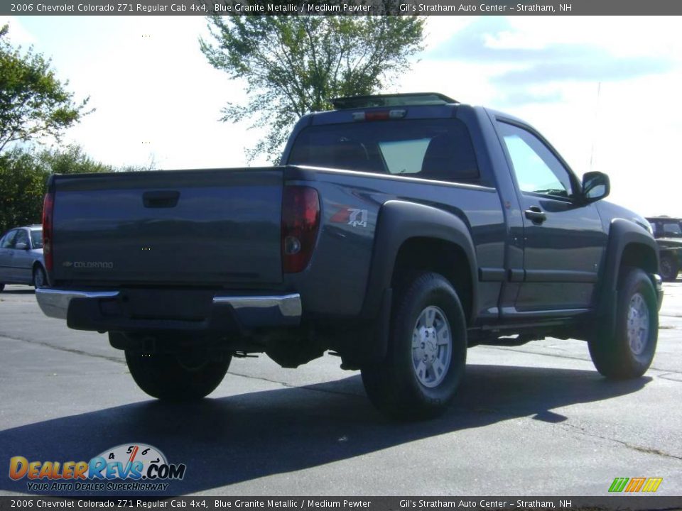 2006 Chevrolet Colorado Z71 Regular Cab 4x4 Blue Granite Metallic / Medium Pewter Photo #7