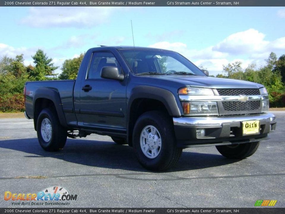 2006 Chevrolet Colorado Z71 Regular Cab 4x4 Blue Granite Metallic / Medium Pewter Photo #9