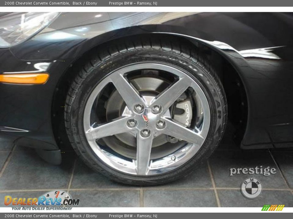 2008 Chevrolet Corvette Convertible Black / Ebony Photo #7