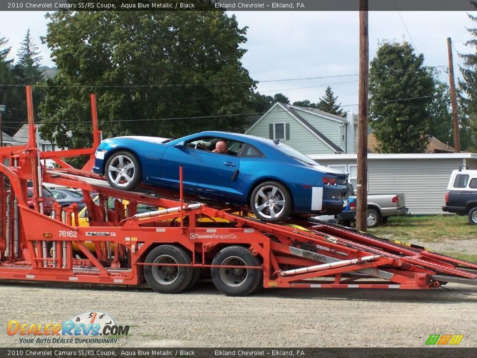 2010 Chevrolet Camaro SS/RS Coupe Aqua Blue Metallic / Black Photo #7