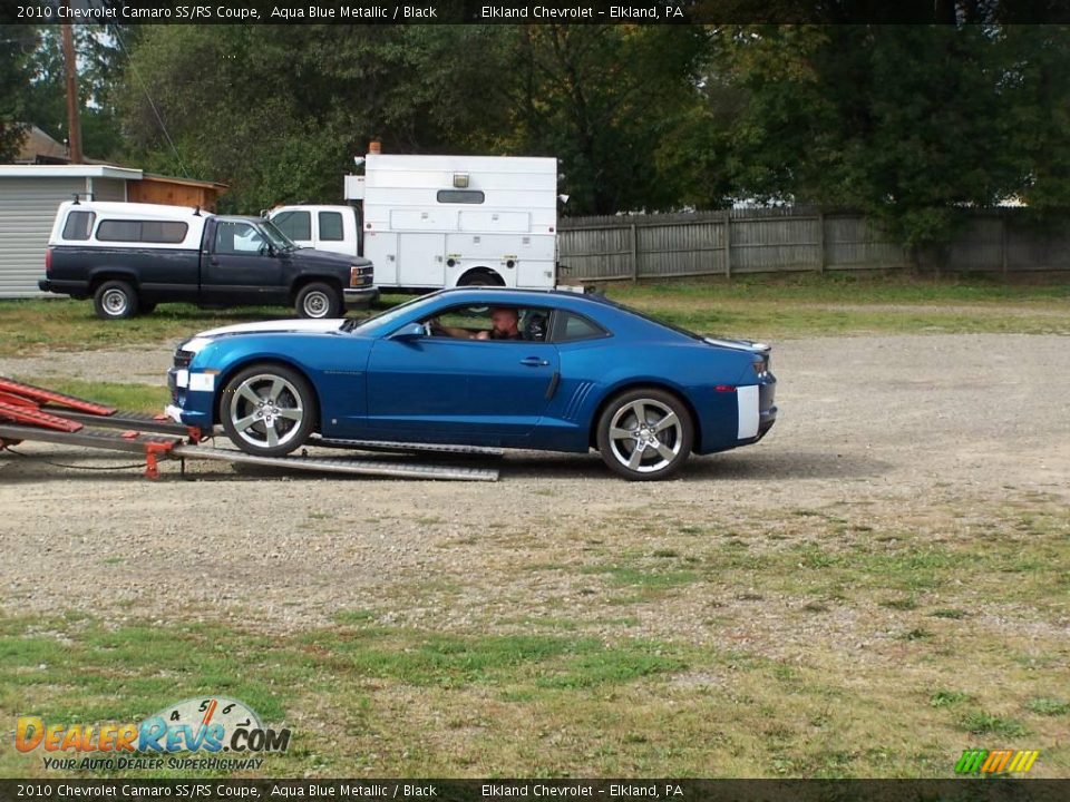 2010 Chevrolet Camaro SS/RS Coupe Aqua Blue Metallic / Black Photo #8