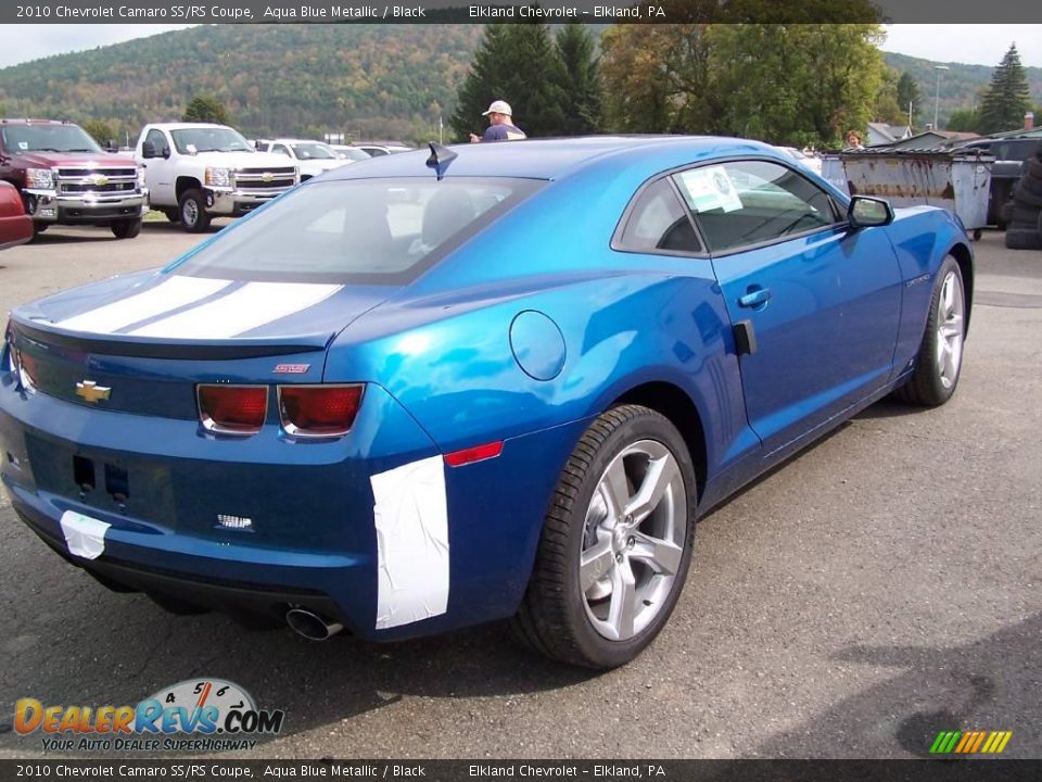 2010 Chevrolet Camaro SS/RS Coupe Aqua Blue Metallic / Black Photo #9