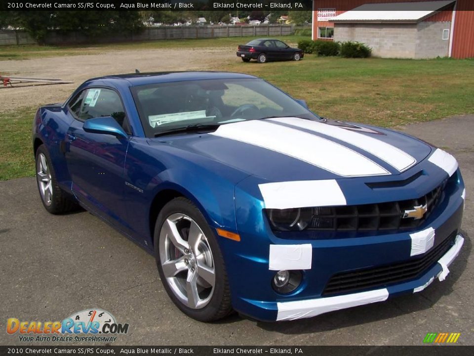 2010 Chevrolet Camaro SS/RS Coupe Aqua Blue Metallic / Black Photo #10