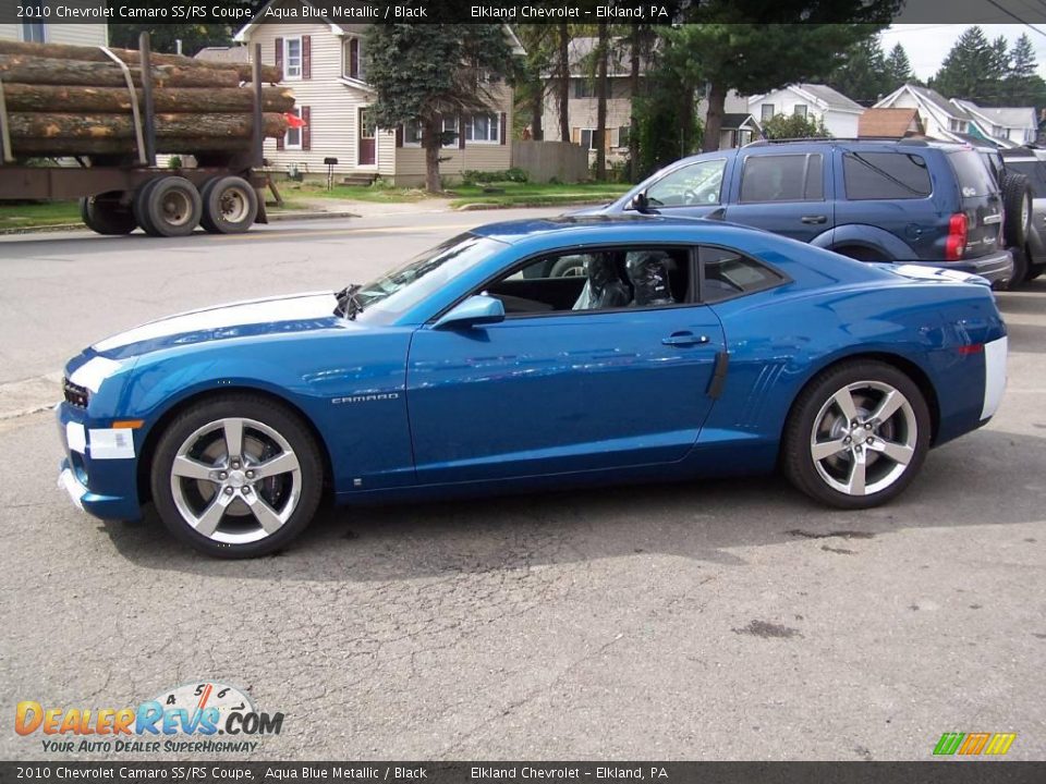 2010 Chevrolet Camaro SS/RS Coupe Aqua Blue Metallic / Black Photo #11