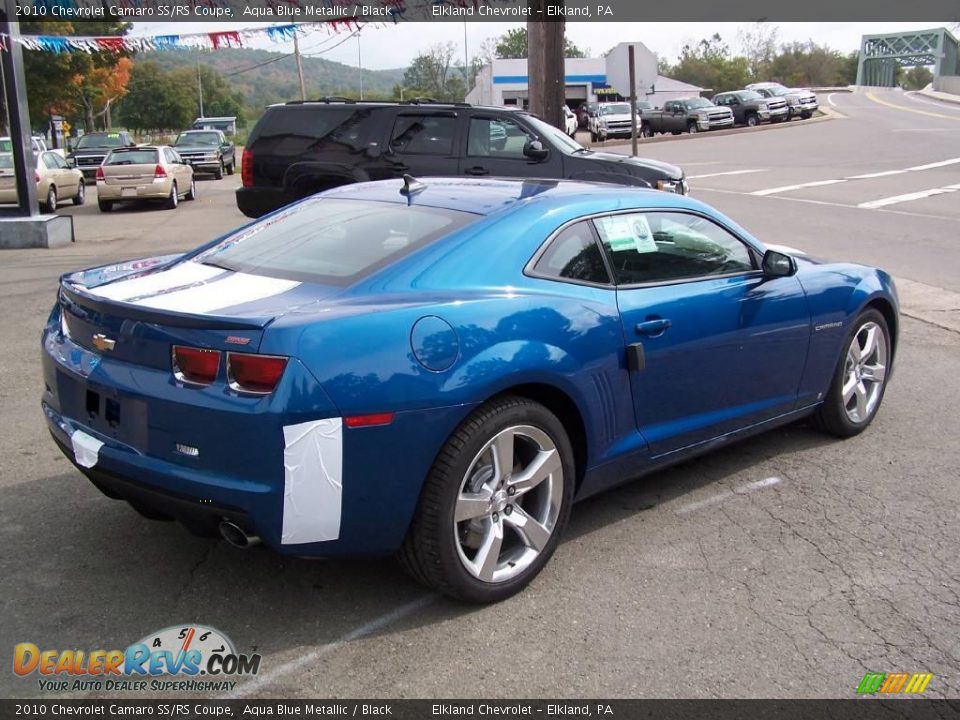 2010 Chevrolet Camaro SS/RS Coupe Aqua Blue Metallic / Black Photo #14