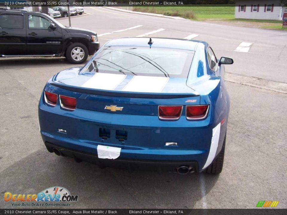 2010 Chevrolet Camaro SS/RS Coupe Aqua Blue Metallic / Black Photo #15