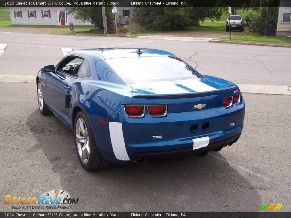 2010 Chevrolet Camaro SS/RS Coupe Aqua Blue Metallic / Black Photo #16