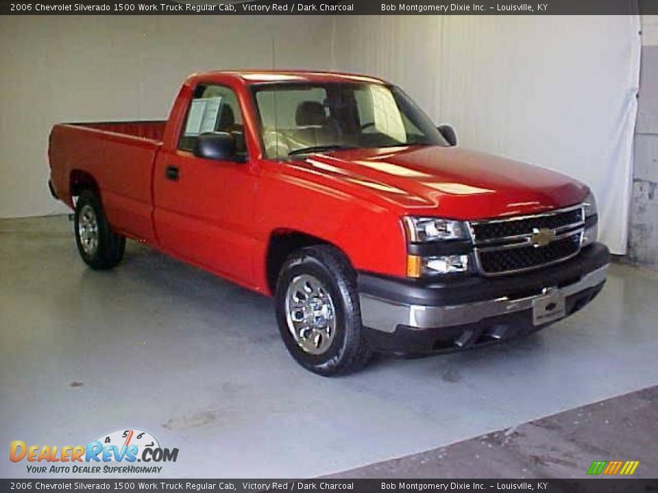 2006 Chevrolet Silverado 1500 Work Truck Regular Cab Victory Red / Dark Charcoal Photo #1