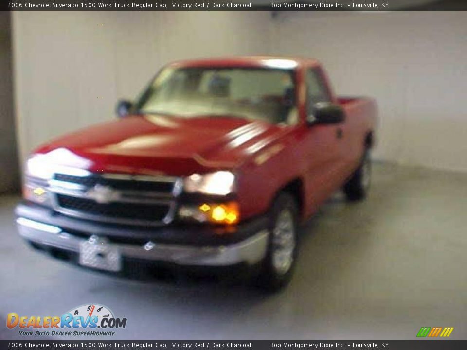 2006 Chevrolet Silverado 1500 Work Truck Regular Cab Victory Red / Dark Charcoal Photo #3