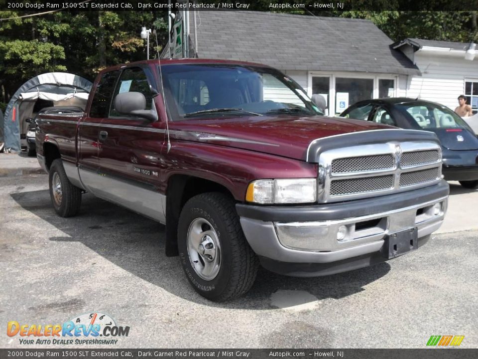2000 Dodge Ram 1500 SLT Extended Cab Dark Garnet Red Pearlcoat / Mist Gray Photo #1