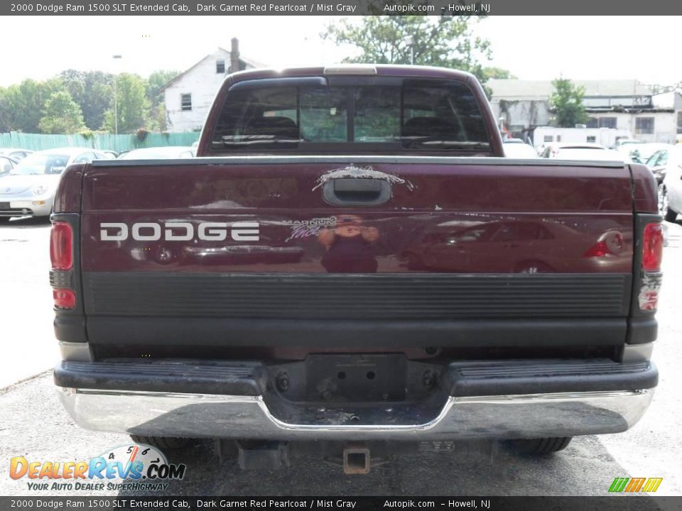 2000 Dodge Ram 1500 SLT Extended Cab Dark Garnet Red Pearlcoat / Mist Gray Photo #6