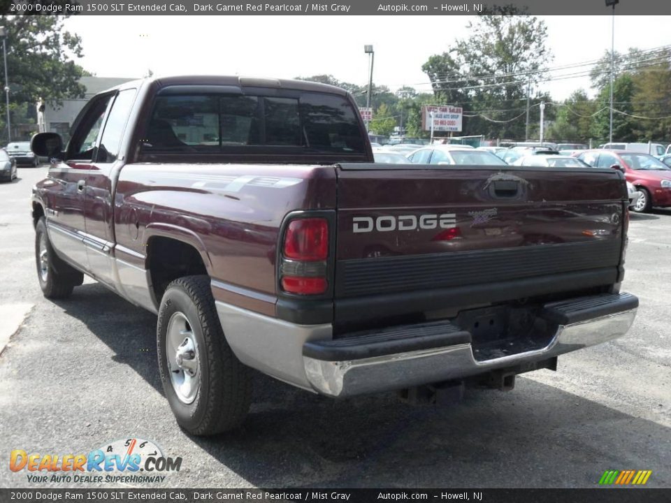 2000 Dodge Ram 1500 SLT Extended Cab Dark Garnet Red Pearlcoat / Mist Gray Photo #7