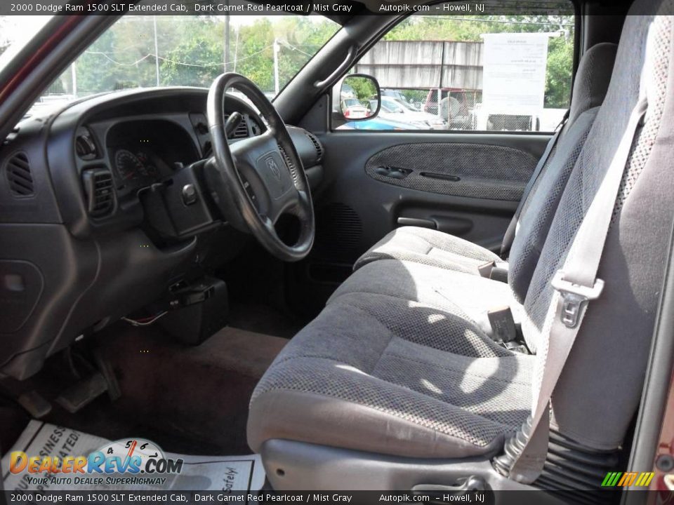 2000 Dodge Ram 1500 SLT Extended Cab Dark Garnet Red Pearlcoat / Mist Gray Photo #9