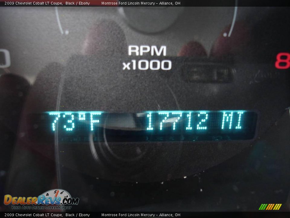 2009 Chevrolet Cobalt LT Coupe Black / Ebony Photo #21