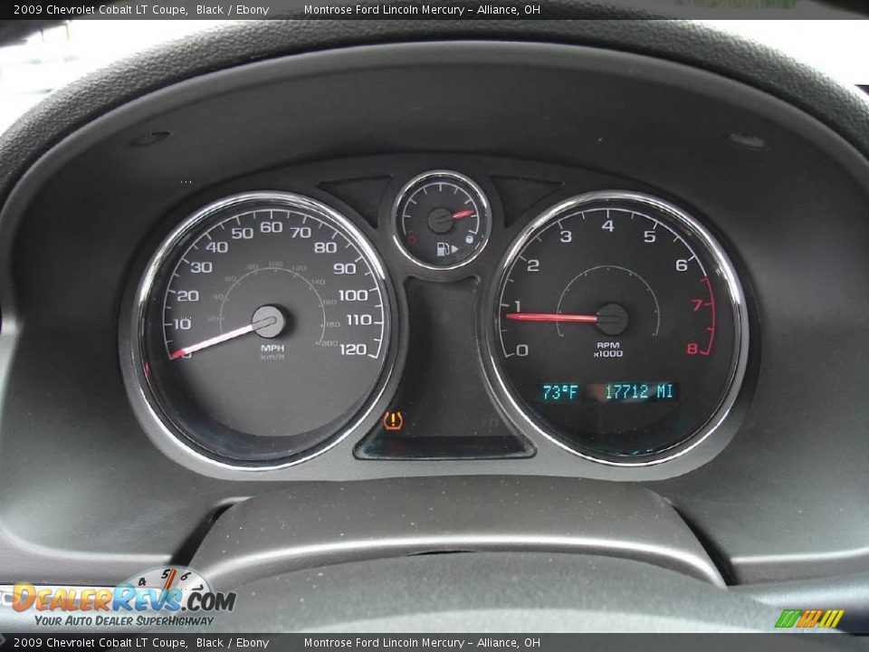 2009 Chevrolet Cobalt LT Coupe Black / Ebony Photo #22