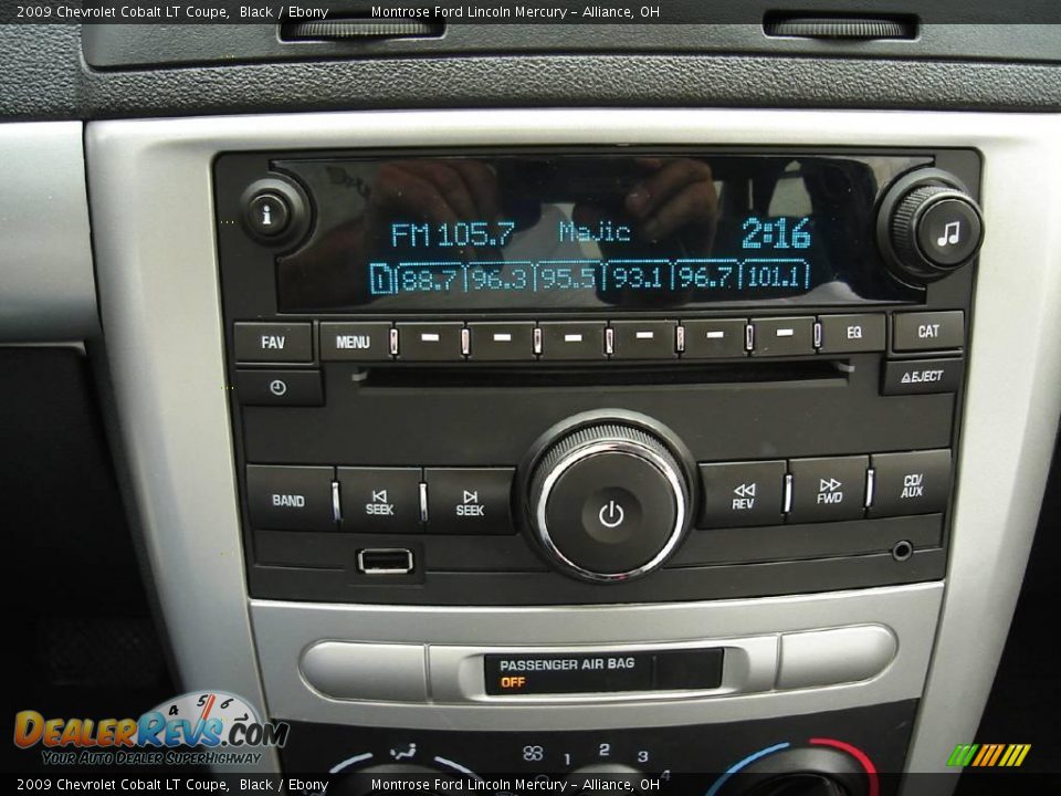 2009 Chevrolet Cobalt LT Coupe Black / Ebony Photo #24