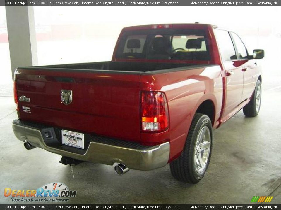 2010 Dodge Ram 1500 Big Horn Crew Cab Inferno Red Crystal Pearl / Dark Slate/Medium Graystone Photo #5