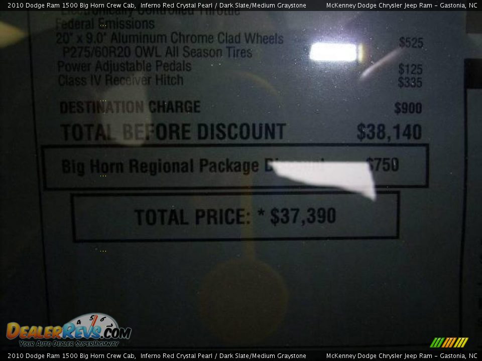 2010 Dodge Ram 1500 Big Horn Crew Cab Inferno Red Crystal Pearl / Dark Slate/Medium Graystone Photo #6