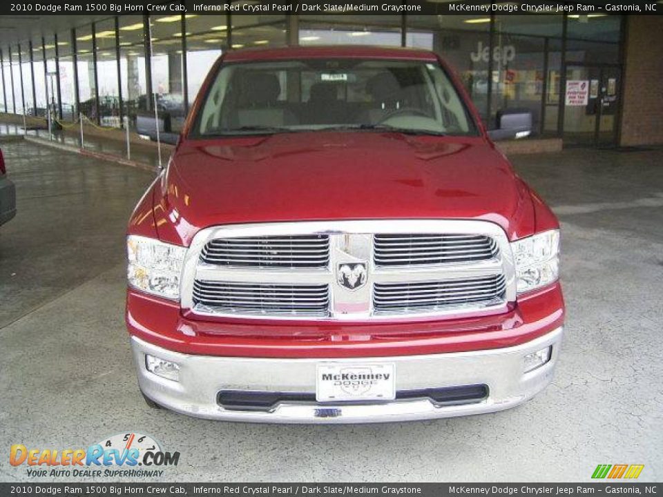 2010 Dodge Ram 1500 Big Horn Crew Cab Inferno Red Crystal Pearl / Dark Slate/Medium Graystone Photo #8