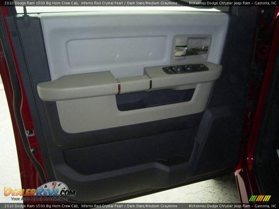 2010 Dodge Ram 1500 Big Horn Crew Cab Inferno Red Crystal Pearl / Dark Slate/Medium Graystone Photo #9