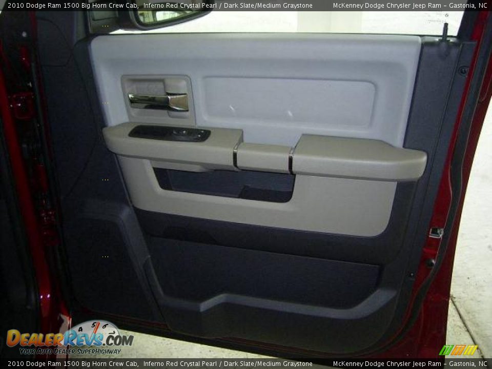 2010 Dodge Ram 1500 Big Horn Crew Cab Inferno Red Crystal Pearl / Dark Slate/Medium Graystone Photo #16