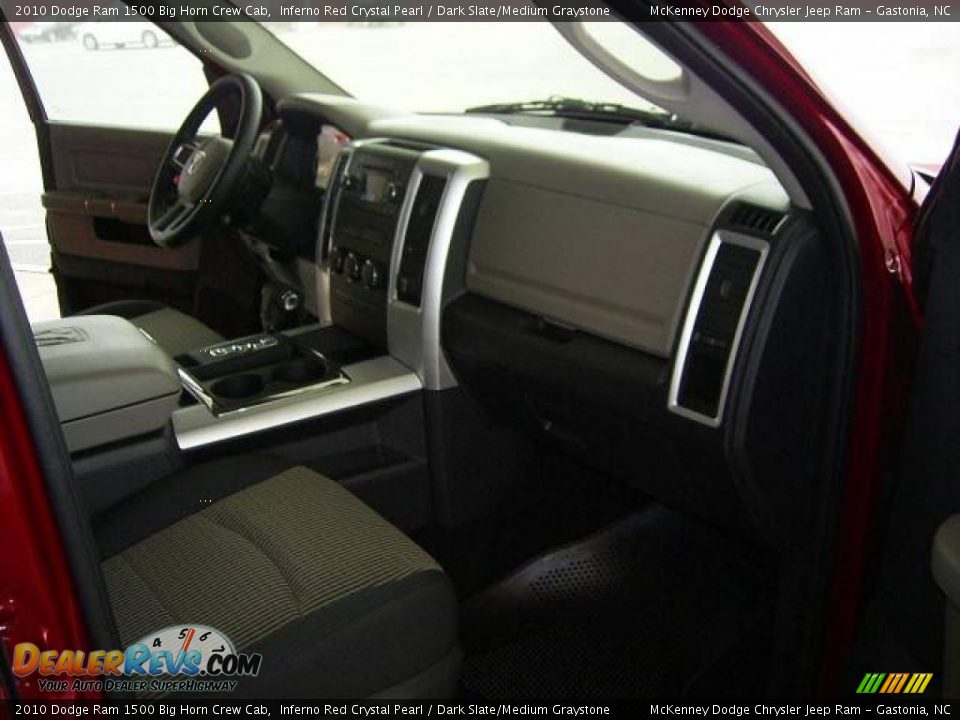 2010 Dodge Ram 1500 Big Horn Crew Cab Inferno Red Crystal Pearl / Dark Slate/Medium Graystone Photo #17