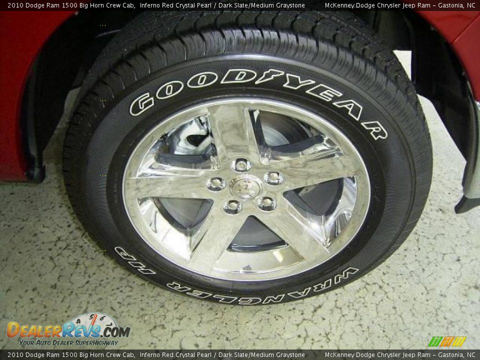 2010 Dodge Ram 1500 Big Horn Crew Cab Inferno Red Crystal Pearl / Dark Slate/Medium Graystone Photo #18