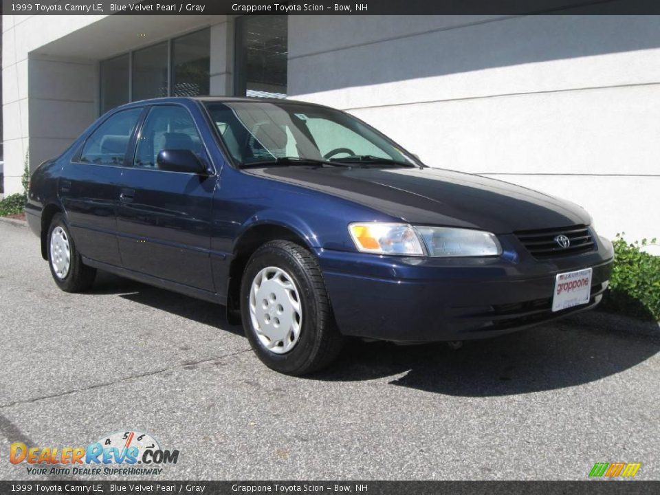1999 Toyota Camry LE Blue Velvet Pearl / Gray Photo #1