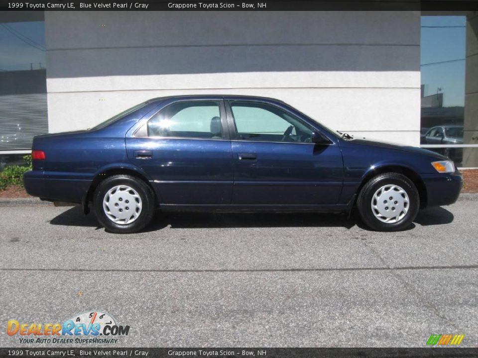 1999 Toyota Camry LE Blue Velvet Pearl / Gray Photo #2
