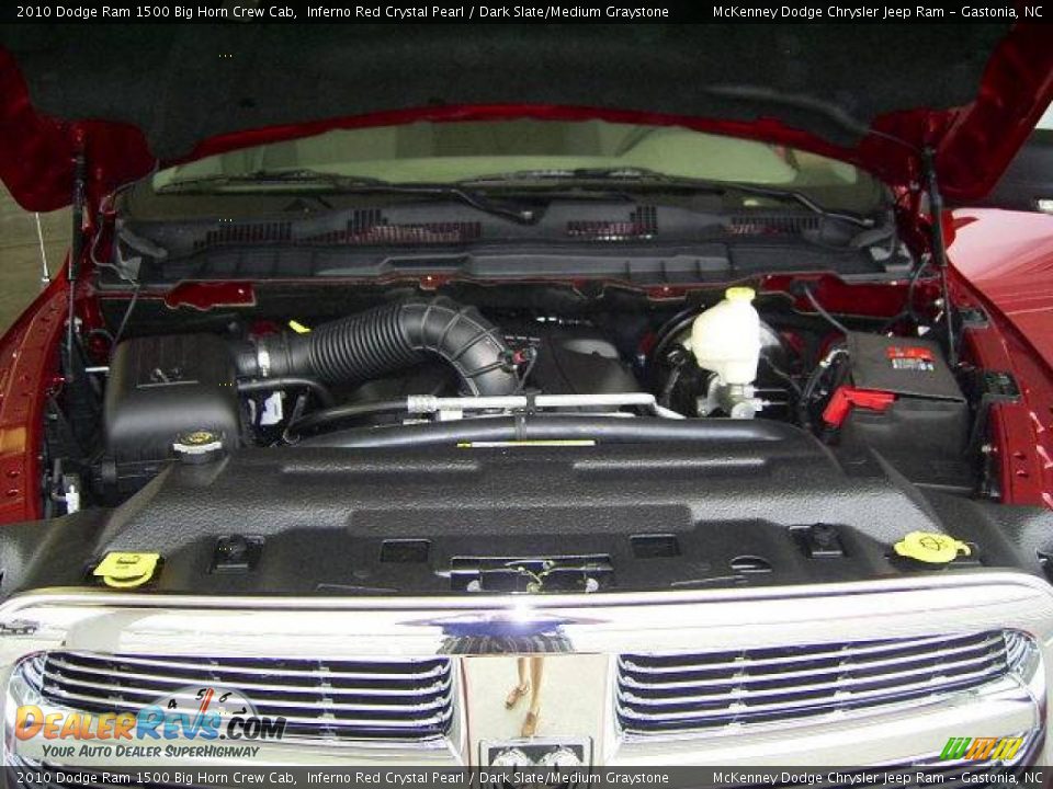 2010 Dodge Ram 1500 Big Horn Crew Cab Inferno Red Crystal Pearl / Dark Slate/Medium Graystone Photo #21