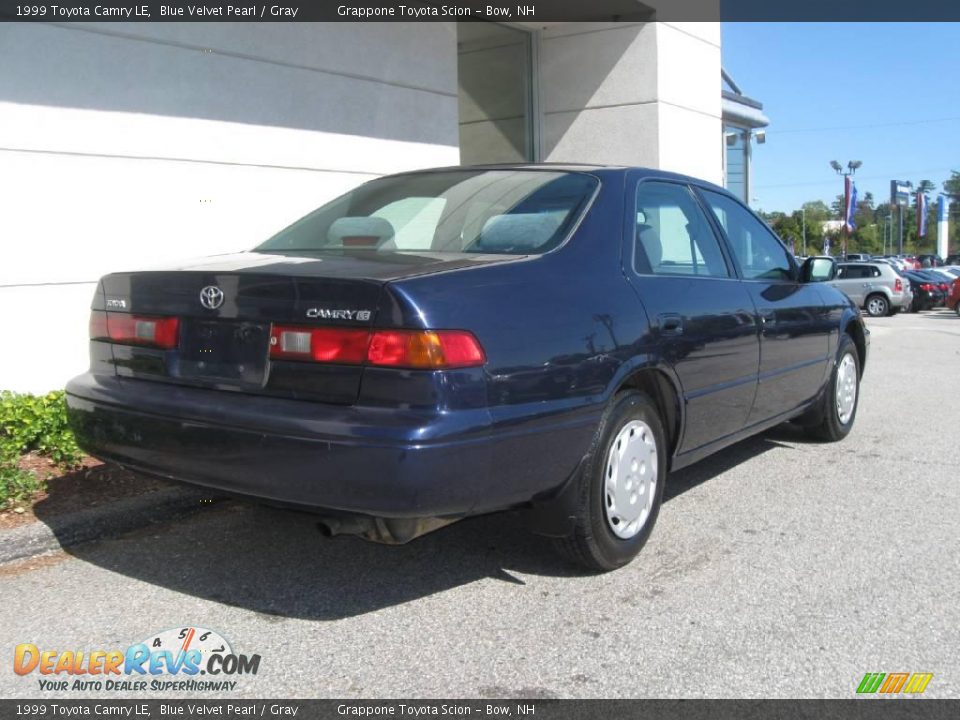 1999 Toyota Camry LE Blue Velvet Pearl / Gray Photo #3