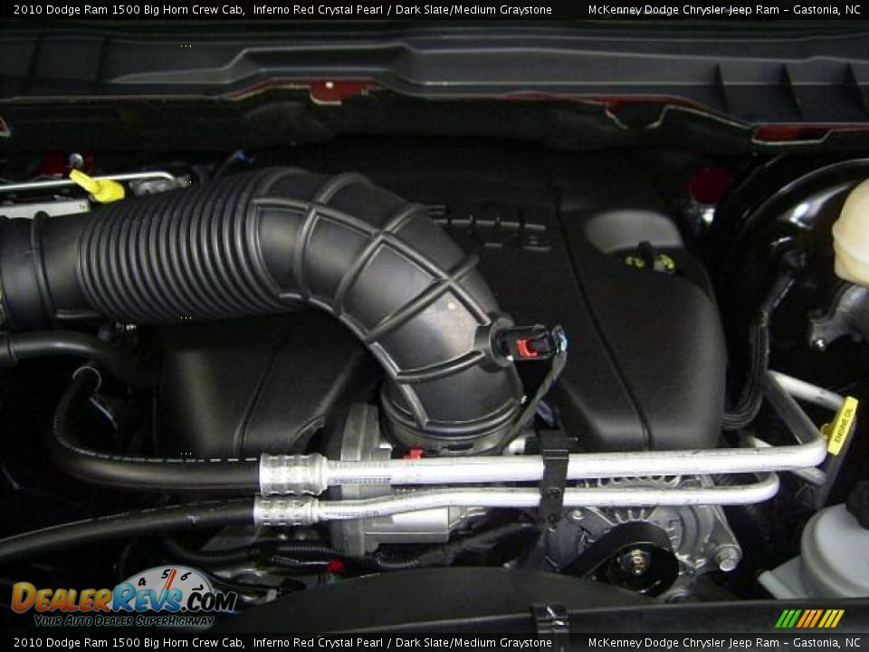 2010 Dodge Ram 1500 Big Horn Crew Cab Inferno Red Crystal Pearl / Dark Slate/Medium Graystone Photo #22
