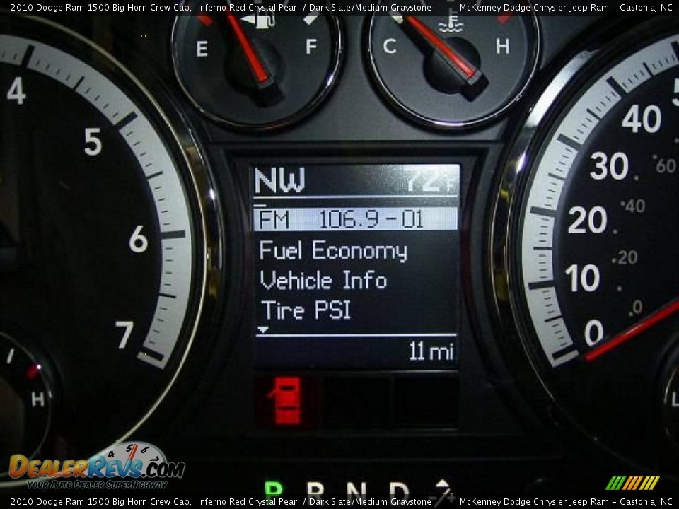 2010 Dodge Ram 1500 Big Horn Crew Cab Inferno Red Crystal Pearl / Dark Slate/Medium Graystone Photo #25