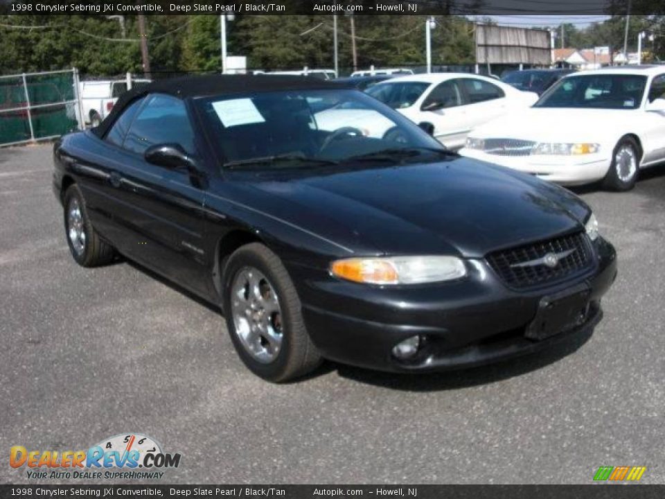 1998 Chrysler Sebring JXi Convertible Deep Slate Pearl / Black/Tan Photo #6