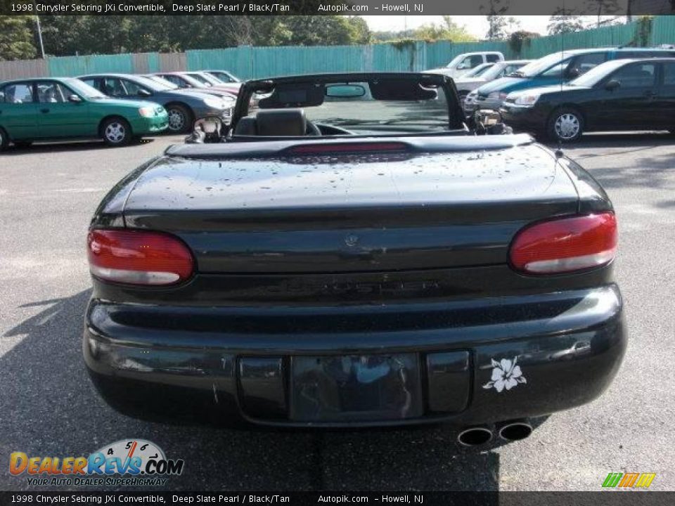 1998 Chrysler Sebring JXi Convertible Deep Slate Pearl / Black/Tan Photo #14