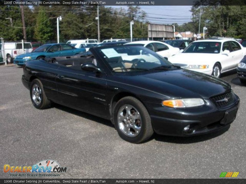 1998 Chrysler Sebring JXi Convertible Deep Slate Pearl / Black/Tan Photo #17