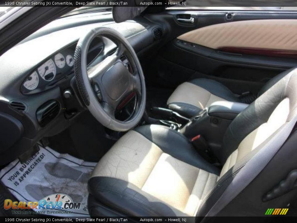 1998 Chrysler Sebring JXi Convertible Deep Slate Pearl / Black/Tan Photo #18