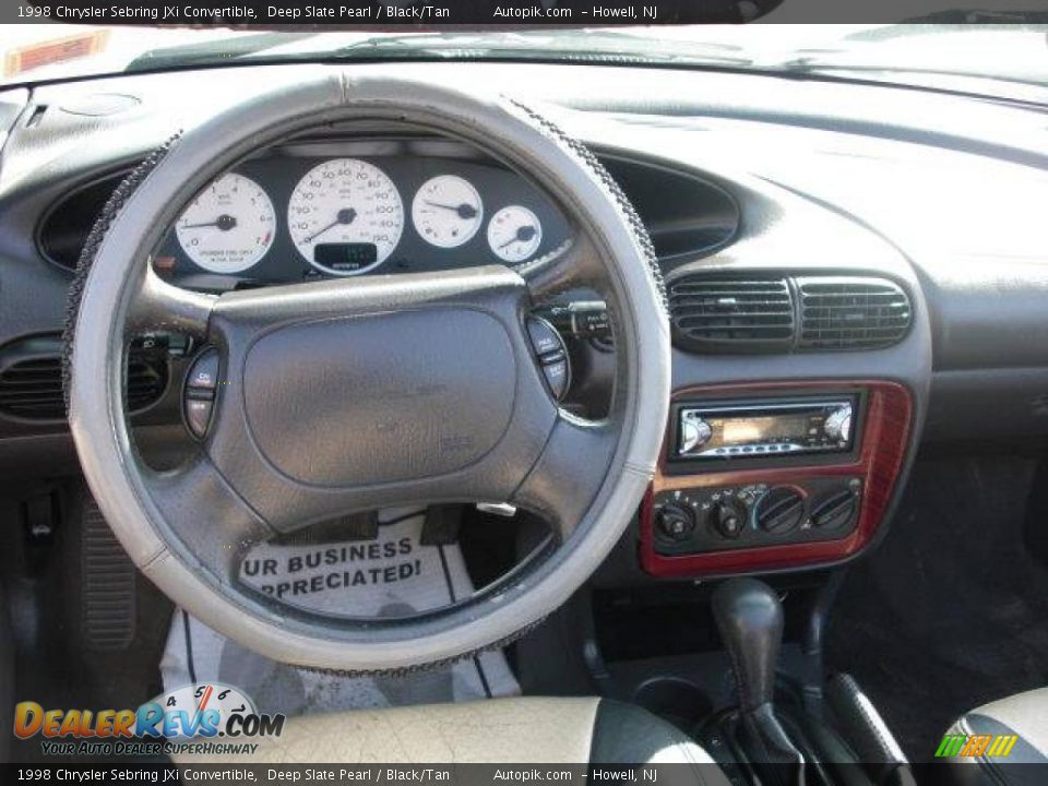 1998 Chrysler Sebring JXi Convertible Deep Slate Pearl / Black/Tan Photo #21