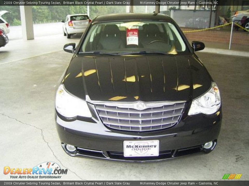 2009 Chrysler Sebring Touring Sedan Brilliant Black Crystal Pearl / Dark Slate Gray Photo #6