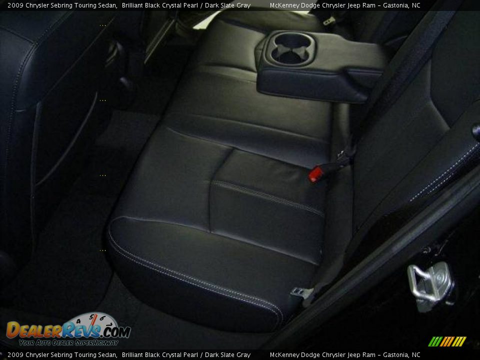 2009 Chrysler Sebring Touring Sedan Brilliant Black Crystal Pearl / Dark Slate Gray Photo #10